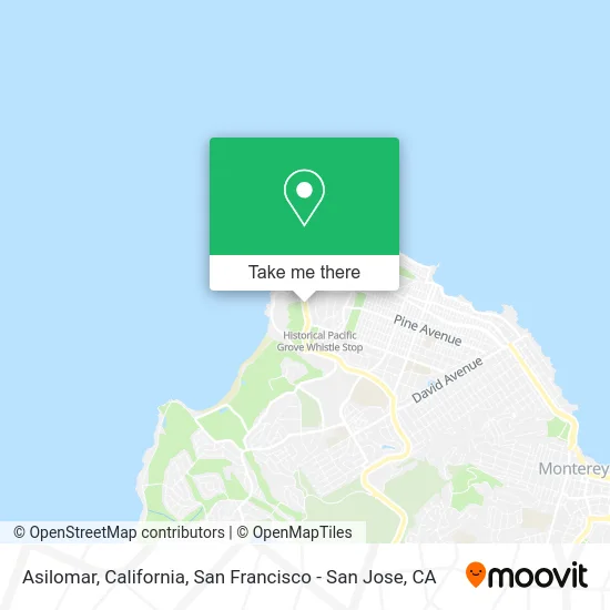 Asilomar, California map