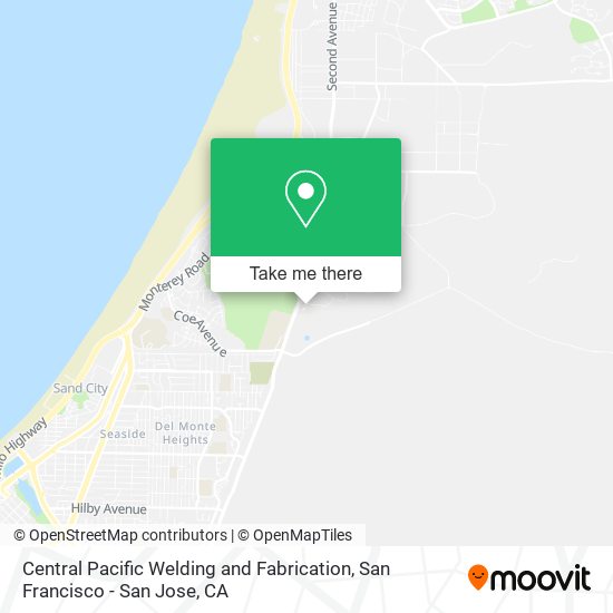 Central Pacific Welding and Fabrication map