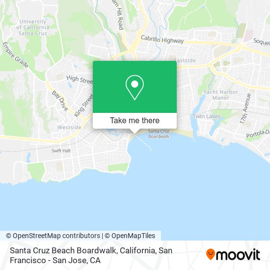 How to get to Santa Cruz Beach Boardwalk California in San