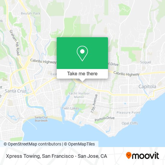 Xpress Towing map