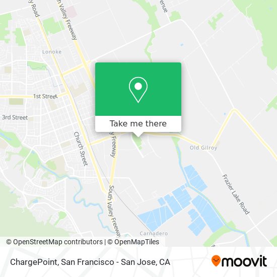 Mapa de ChargePoint