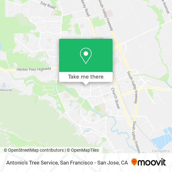 Mapa de Antonio's Tree Service