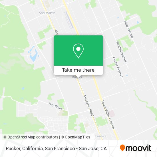 Mapa de Rucker, California