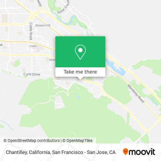 Chantilley, California map