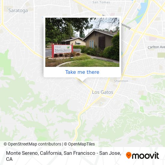 Monte Sereno, California map