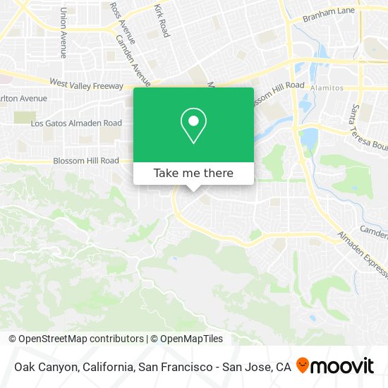 Oak Canyon, California map