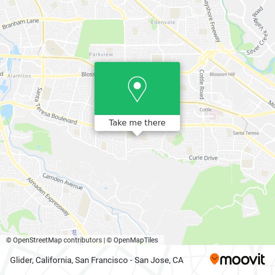 Glider, California map