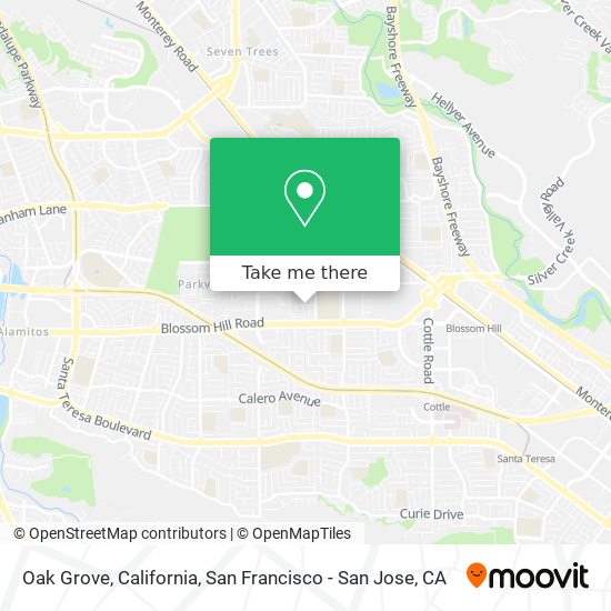Oak Grove, California map