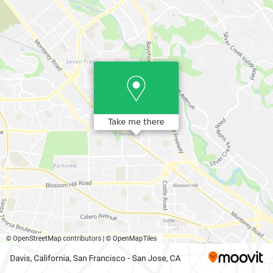 Mapa de Davis, California
