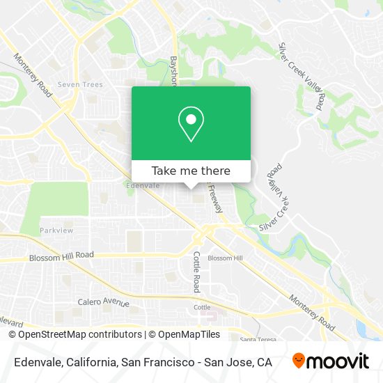 Mapa de Edenvale, California