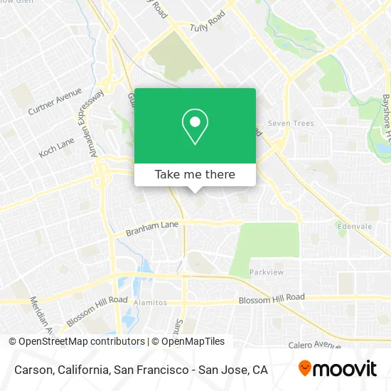 Mapa de Carson, California