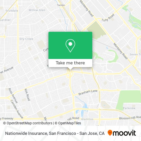 Mapa de Nationwide Insurance