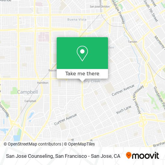 Mapa de San Jose Counseling