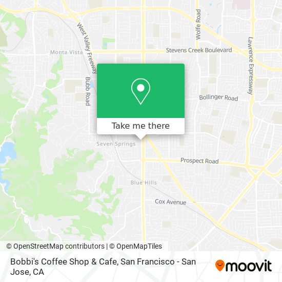 Mapa de Bobbi's Coffee Shop & Cafe