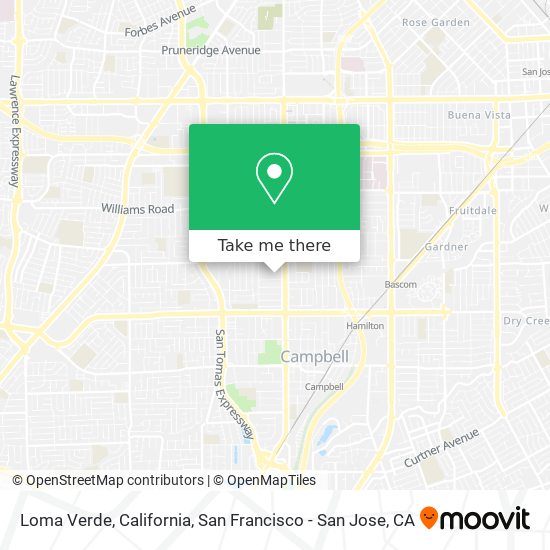 Mapa de Loma Verde, California