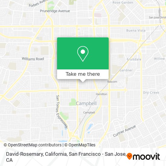 Mapa de David-Rosemary, California