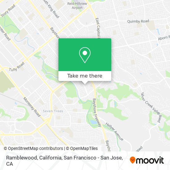 Ramblewood, California map