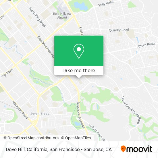 Dove Hill, California map