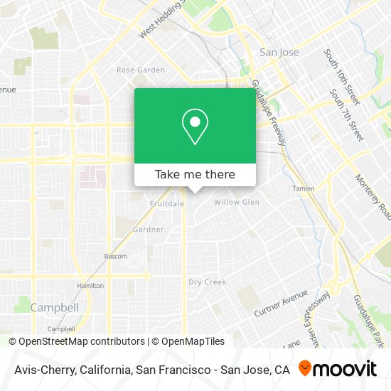 Avis-Cherry, California map