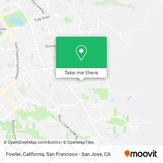 Fowler, California map