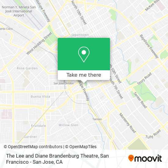 The Lee and Diane Brandenburg Theatre map