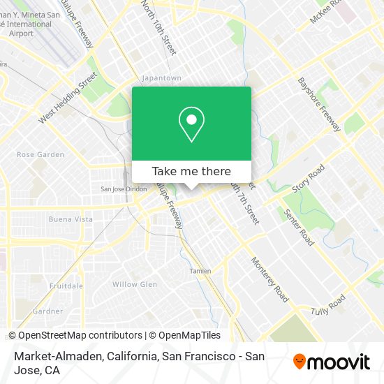Market-Almaden, California map