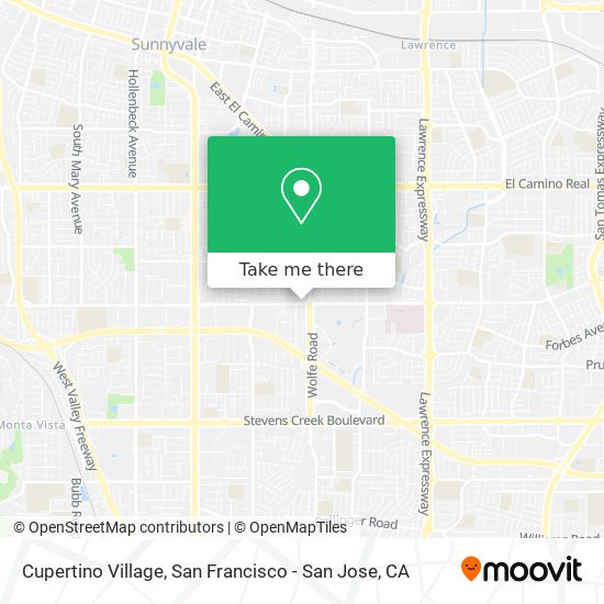 Cupertino Village map