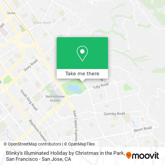 Blinky's Illuminated Holiday by Christmas in the Park map