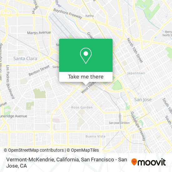 Vermont-McKendrie, California map