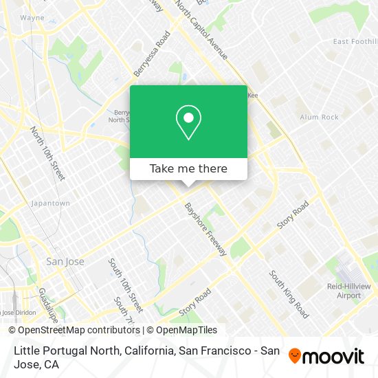 Little Portugal North, California map