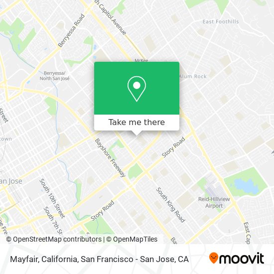 Mayfair, California map