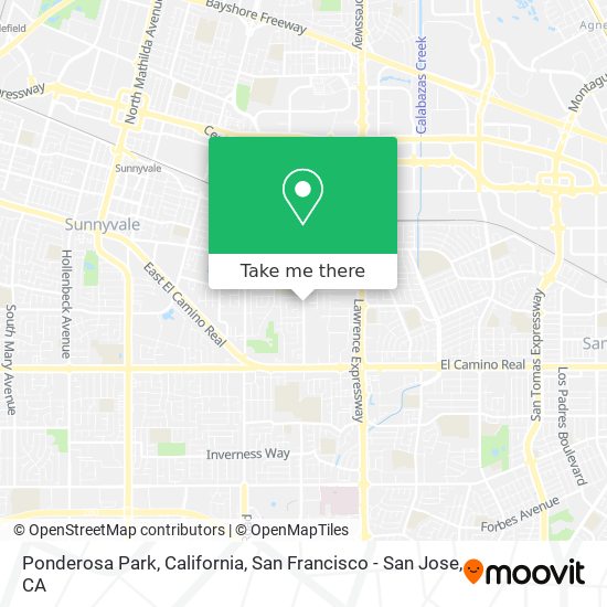 Ponderosa Park, California map