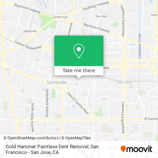 Mapa de Gold Hammer Paintless Dent Removal