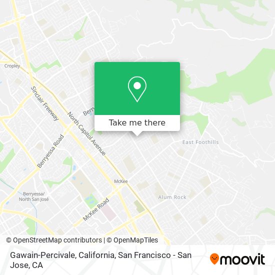 Gawain-Percivale, California map