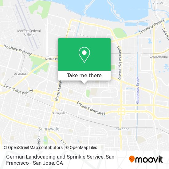 German Landscaping and Sprinkle Service map