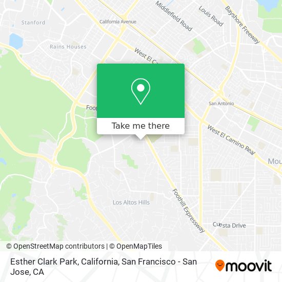 Esther Clark Park, California map