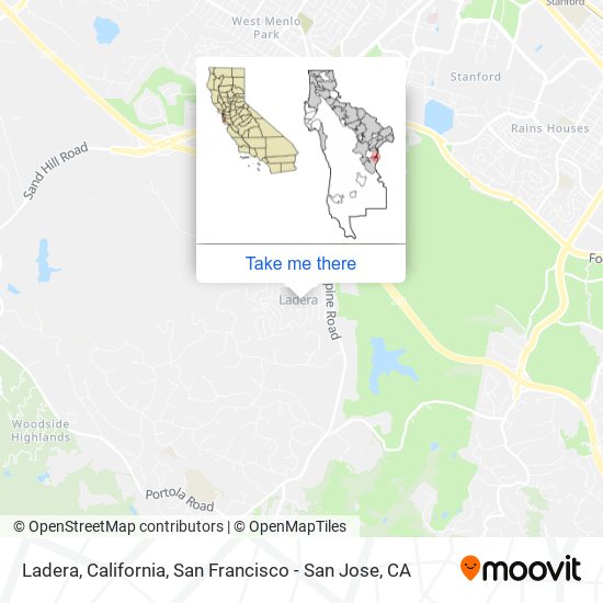 Mapa de Ladera, California