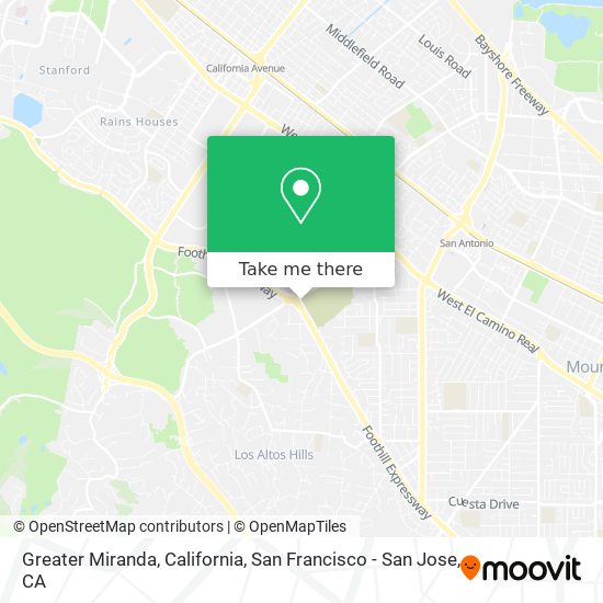 Greater Miranda, California map