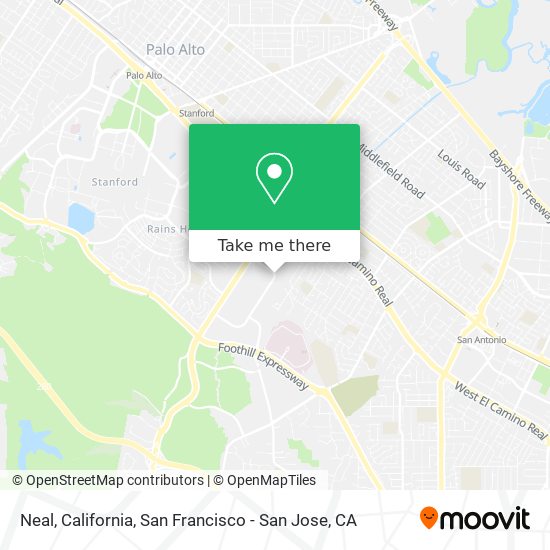 Neal, California map