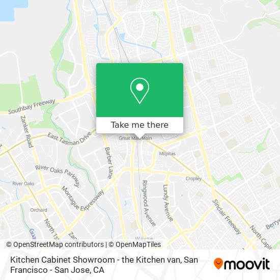 Kitchen Cabinet Showroom - the Kitchen van map