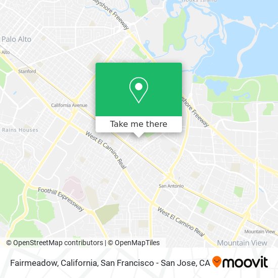 Fairmeadow, California map