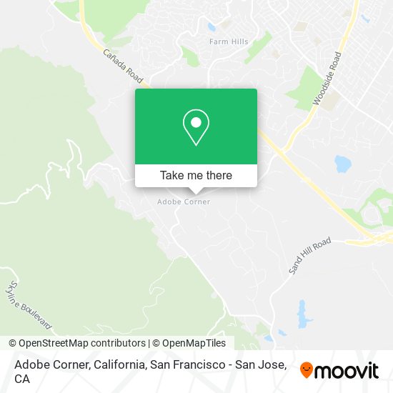 Mapa de Adobe Corner, California