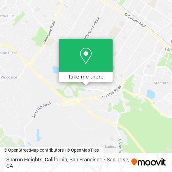 Sharon Heights, California map