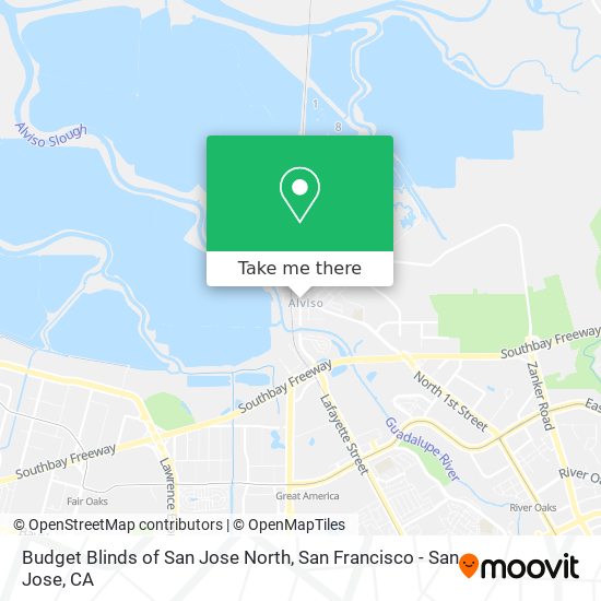 Mapa de Budget Blinds of San Jose North