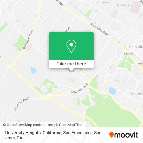 Mapa de University Heights, California
