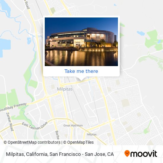 Mapa de Milpitas, California