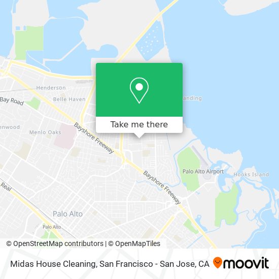 Midas House Cleaning map