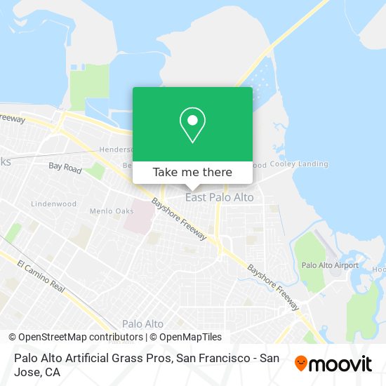 Mapa de Palo Alto Artificial Grass Pros