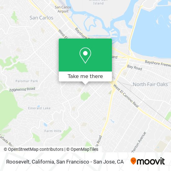 Roosevelt, California map