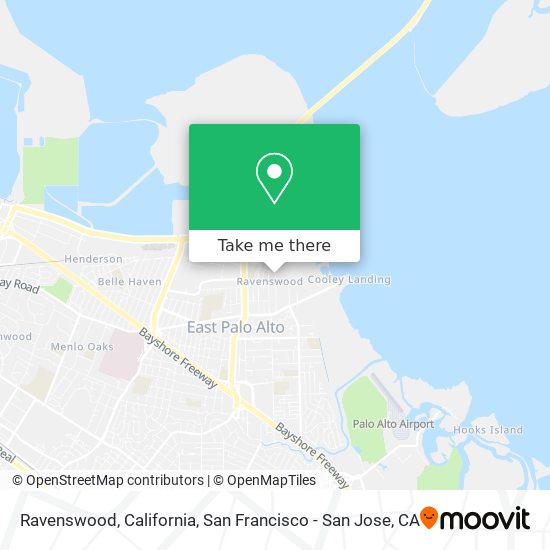 Ravenswood, California map